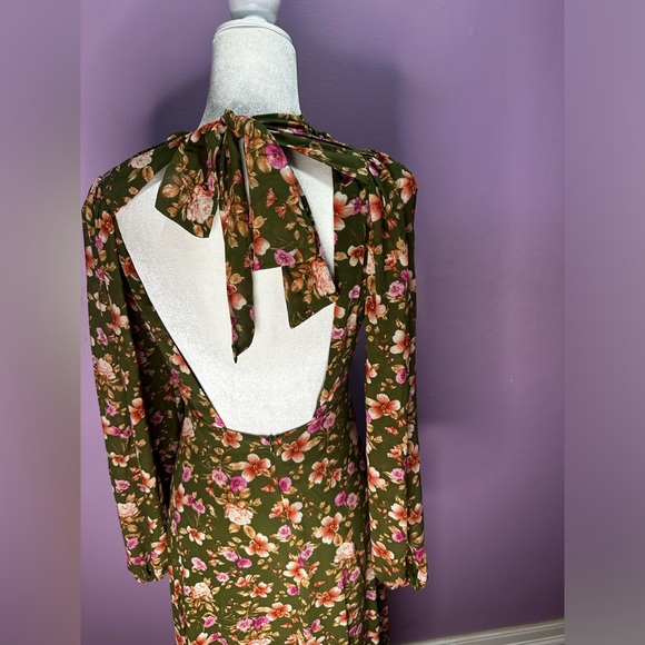 Floral Print Cowl Neck Maxi Dress Forever 21 XS - Picture 1 of 12